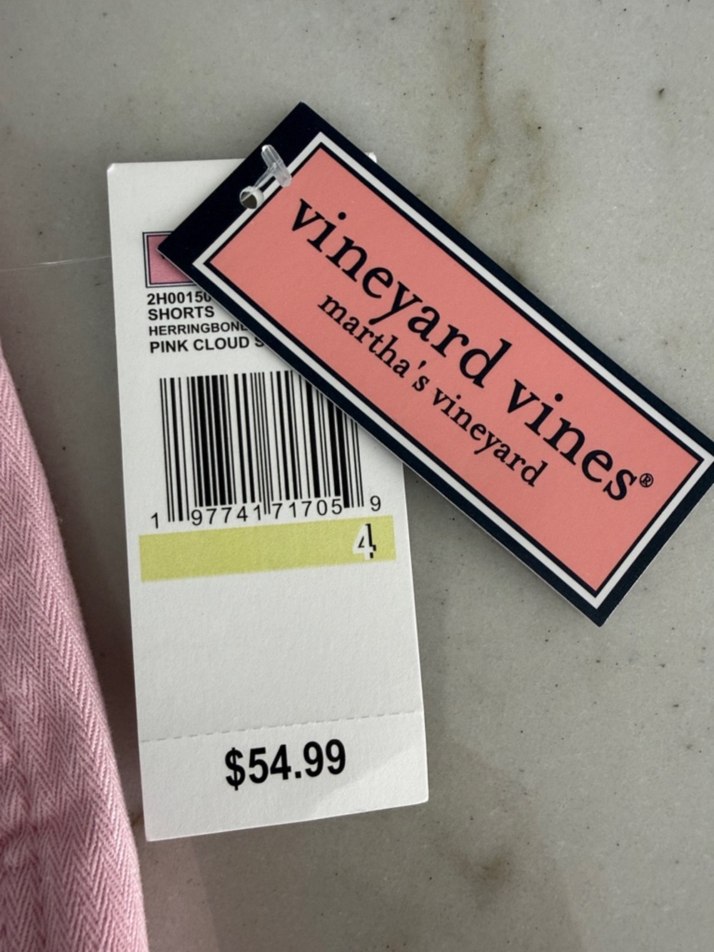 Vineyard Vines Light Pink Cotton Shorts - Picture 2 of 5